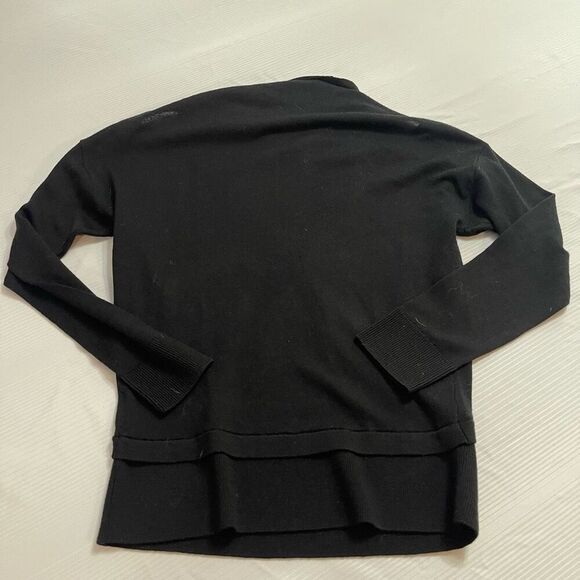 ALLSAINTS Black Merino Wool Top Sweater Size XS - Picture 6 of 7